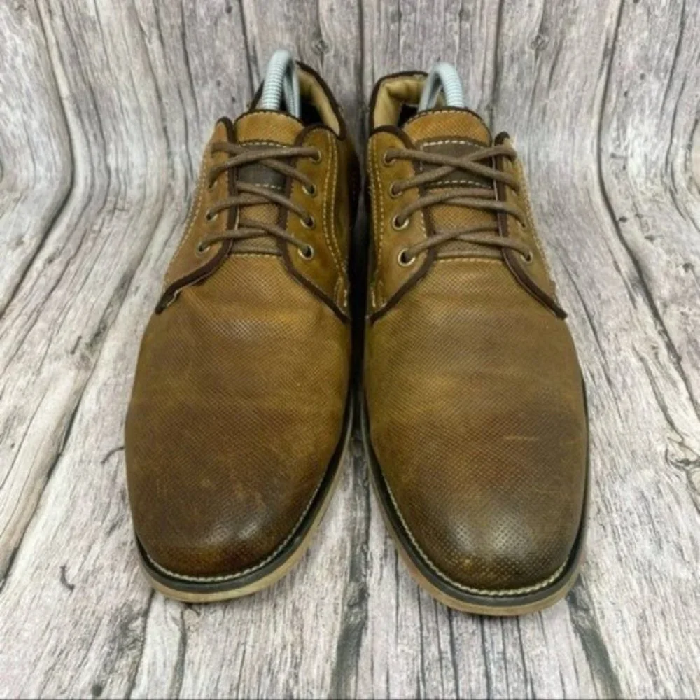 Steve Madden Men’s Size 8.5 Brown Jaysun Oxford Shoes - Picture 3 of 9